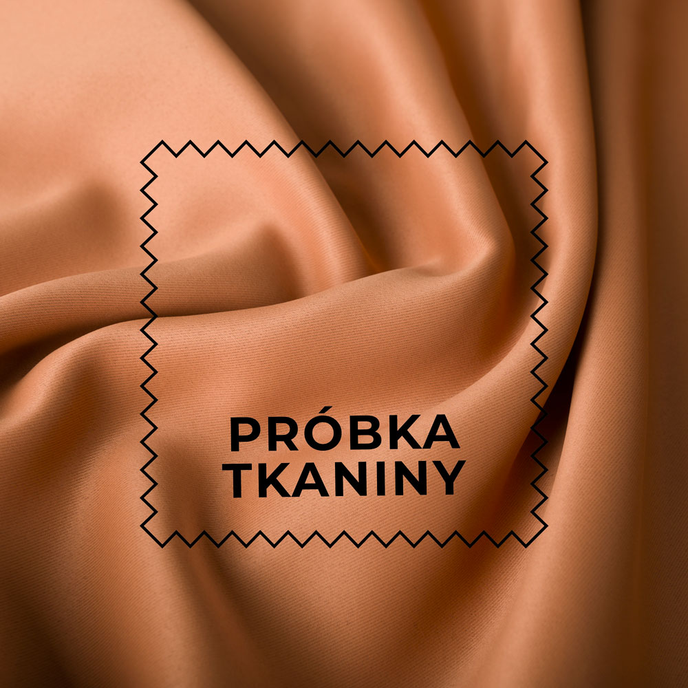 Roleta rzymska do salonu lub sypialni, 85% zaciemniająca kolor ciemny pomarańczowy - szyta na wymiar