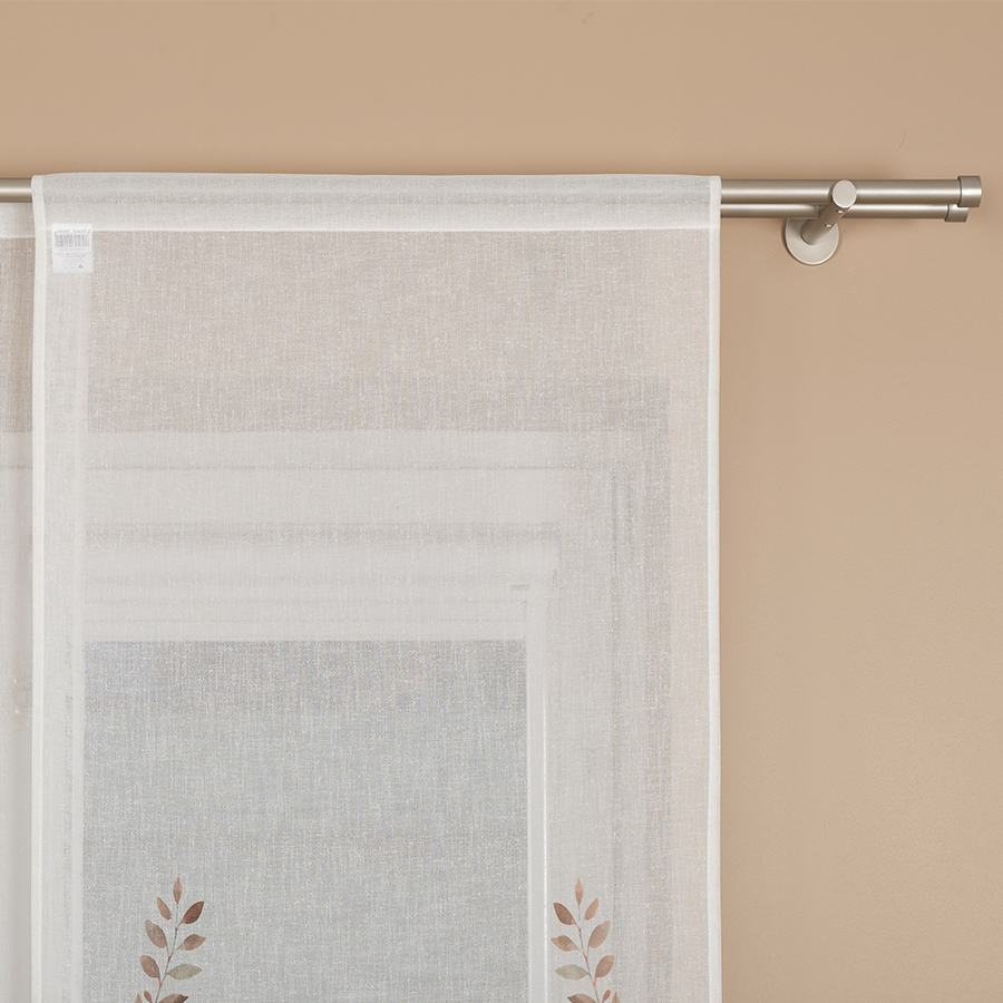 Panel firanowy o strukturze lnu do pokoju dziecięcego z motywem zebry, rozmiar 60x140 cm