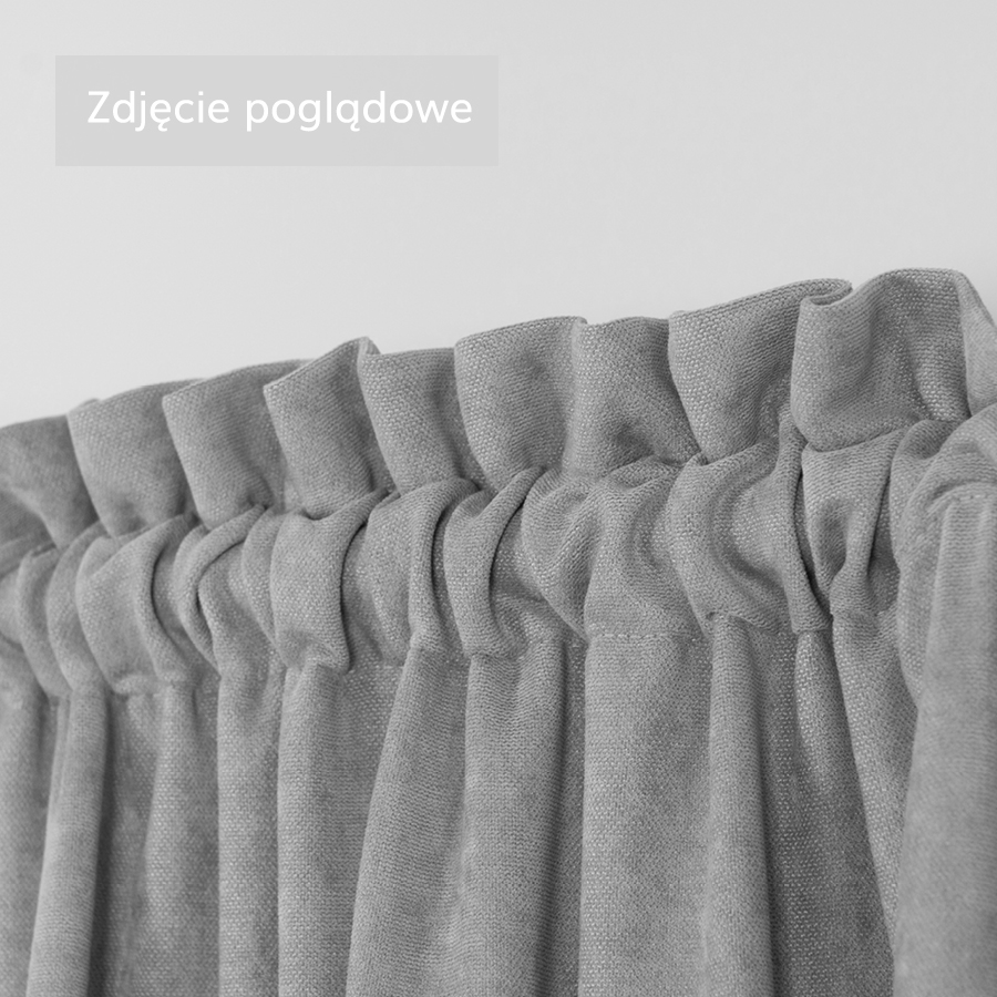Nowoczesna zasłona Milas na tunelu odcienie niebieskiego