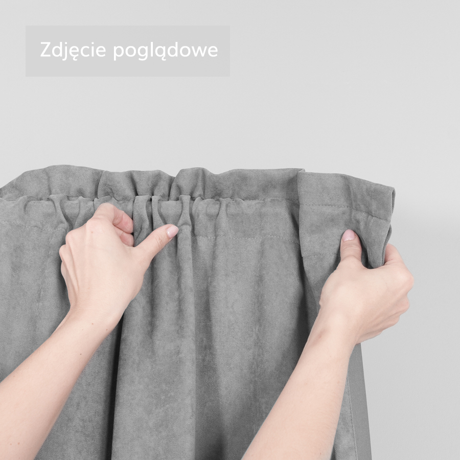 Zasłona zaciemniająca na tunelu kolor czarny Dona 