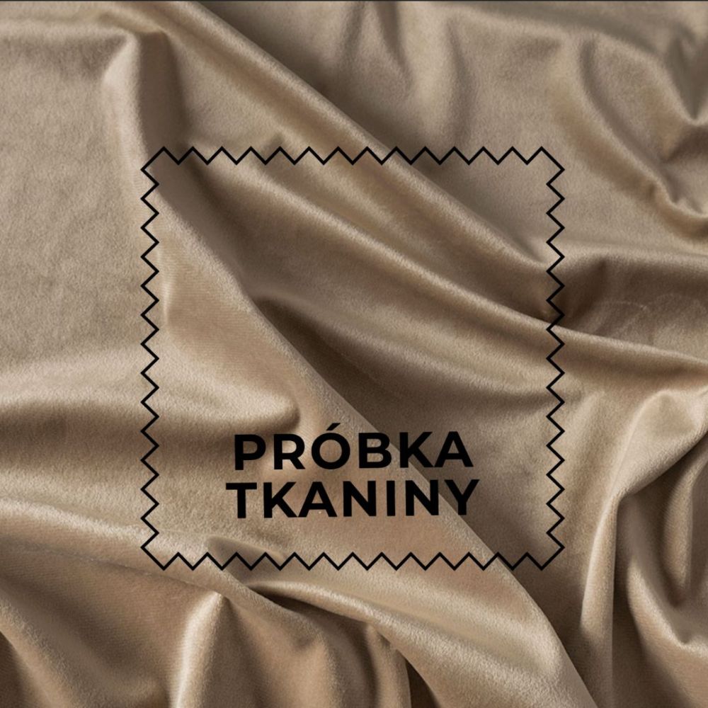 Beżowa roleta rzymska welwetowa Velvi - szyta na wymiar