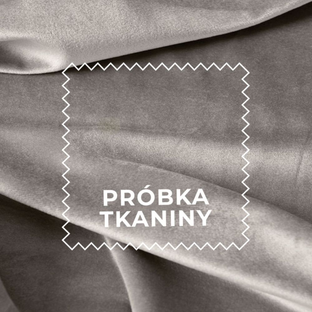 Szara roleta rzymska z tkaniny welwetowej Velvi, szybka w montażu - szyta na wymiar