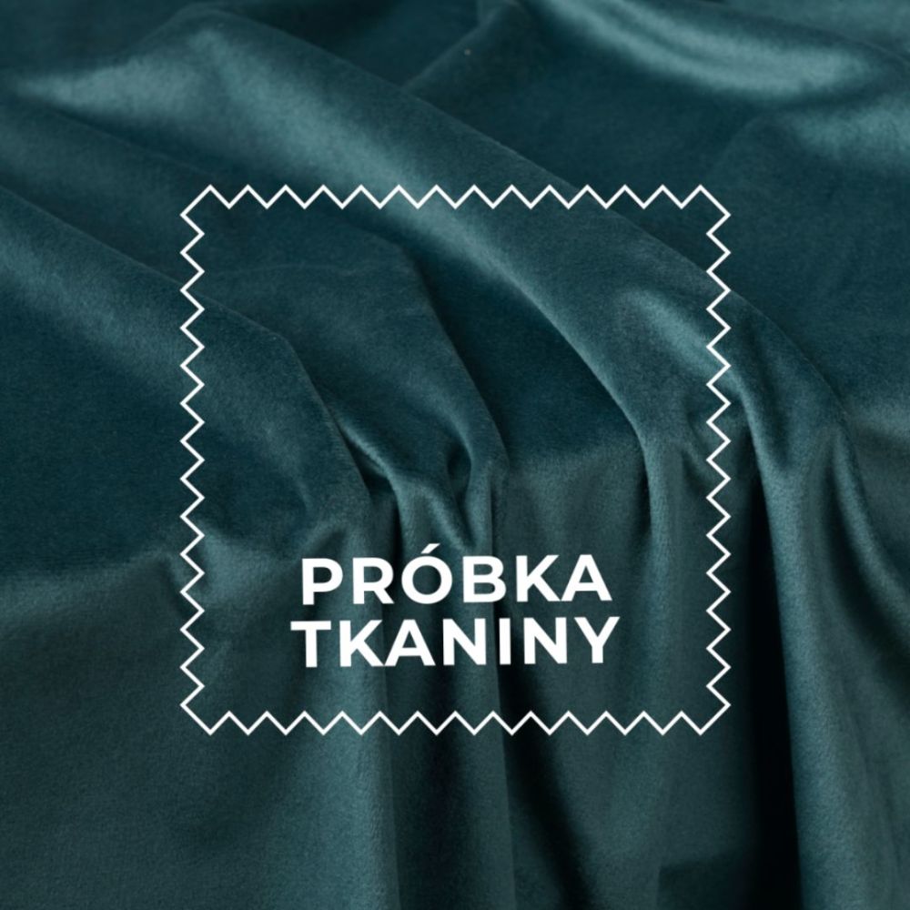 Ciemno turkusowa roleta rzymska welwetowa Velvi - szyta na wymiar