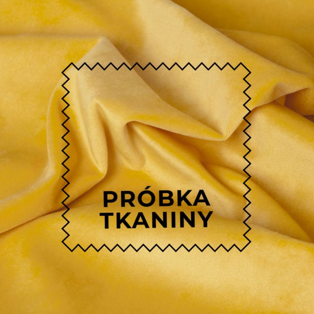 Żółta roleta rzymska welwetowa do kuchni lub salonu Velvi - szyta na wymiar