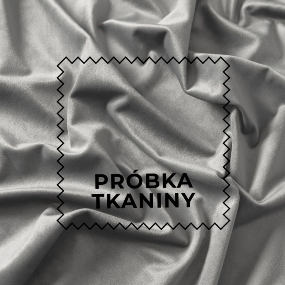 Roleta rzymska welwetowa Velvi, kolor chłodny szary - szyta na wymiar