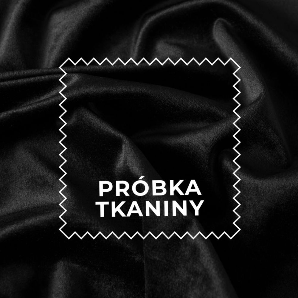 Czarna roleta rzymska welwetowa Velvi - szyta na wymiar
