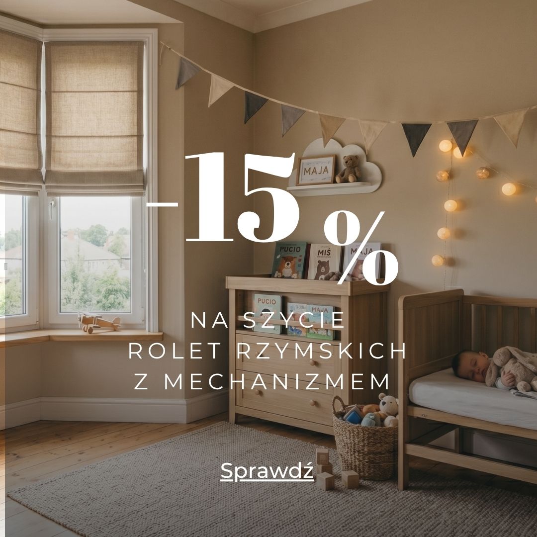 promocja rolety rzymskie -15%